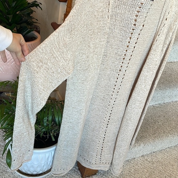 Ivy Beau Boho Crochet Open Knit Maxi Cardigan - Picture 2 of 12